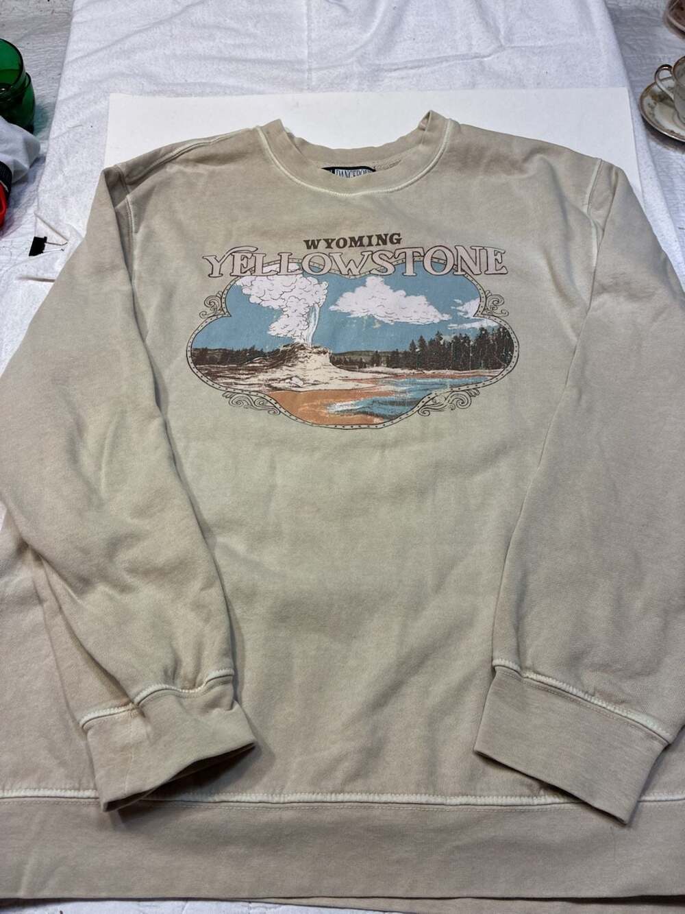Girl Dangerous Yellowstone Wyoming Oversized Graphic Crewneck Sweatshirt